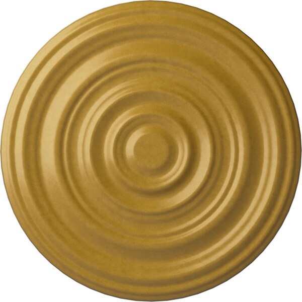 Ekena Millwork Carton Smooth Ceiling Medallion (Fits Canopies up to 9 1/8"), 29 1/8"OD x 1 1/2"P, Iridescent Gold CM29CAIGS - main